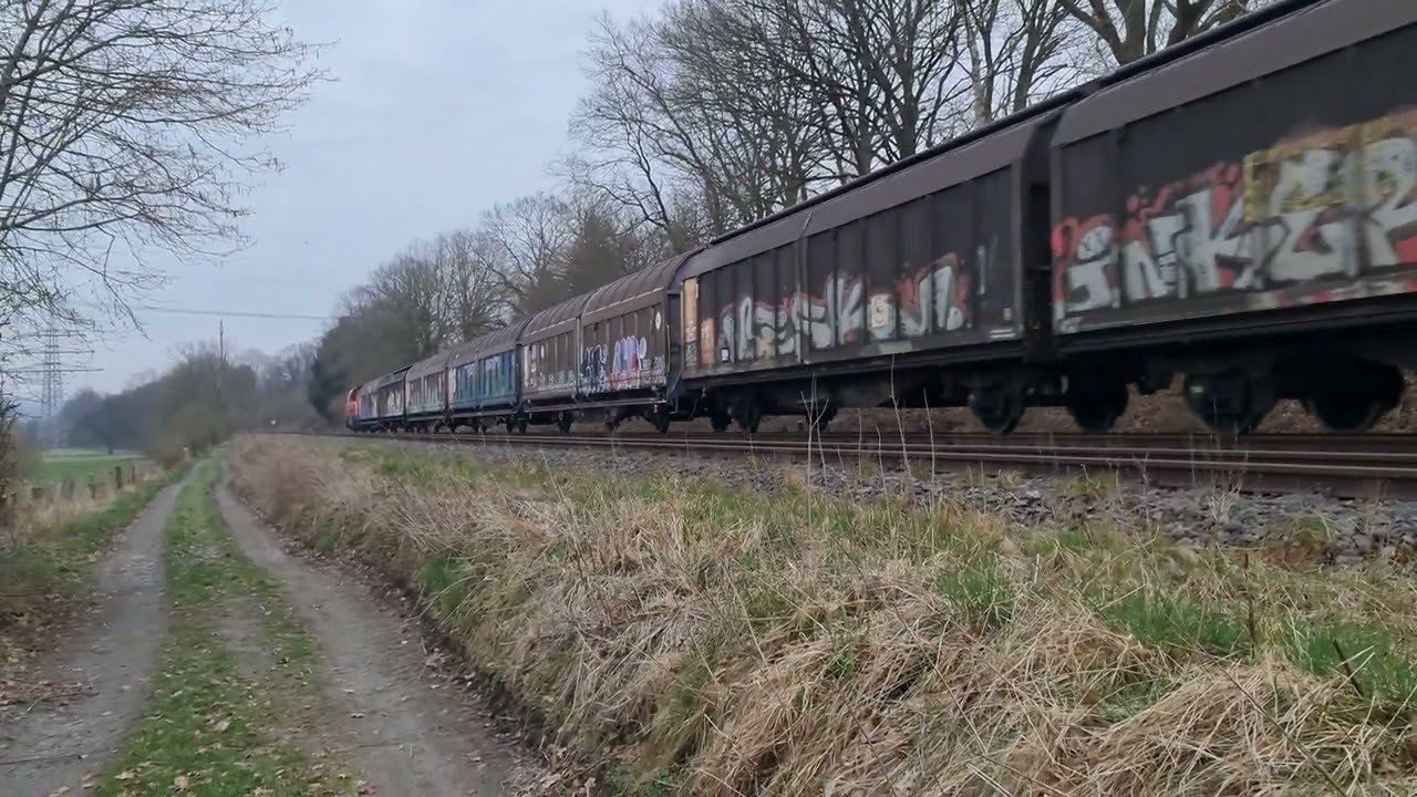 BR 265 015-8 mit Habbins durch Hüsten am 29.03.2022