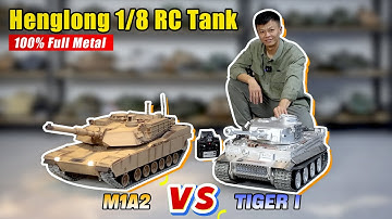 Full Metal 1/8 Scale Tanks — M1A2 Abrams and Tiger I: Absolute Units