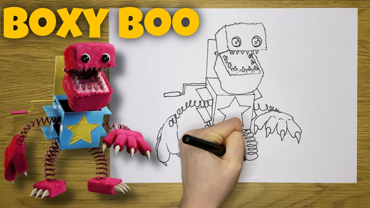 How to draw Boxy Boo, Project: Playtime in 2023