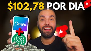 FAÇA 1000 SHORTS EM 15 MINUTOS PARA MONETIZAR NO YOUTUBE USANDO IA [CHATGPT + CANVA]