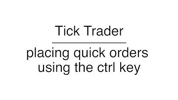 Tick Chart Trader - MEX NexGen MT4 www.mexexchange.com