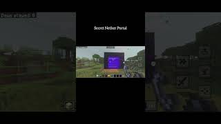 AA Hasnain Minecraft But I Made a Secret Nether Portal! 🌌 #minecraft