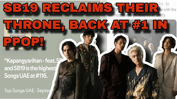 BREAKING: SB19 RECLAIMS THEIR THRONE, BACK AT #1 IN PPOP! | Esbi Updates