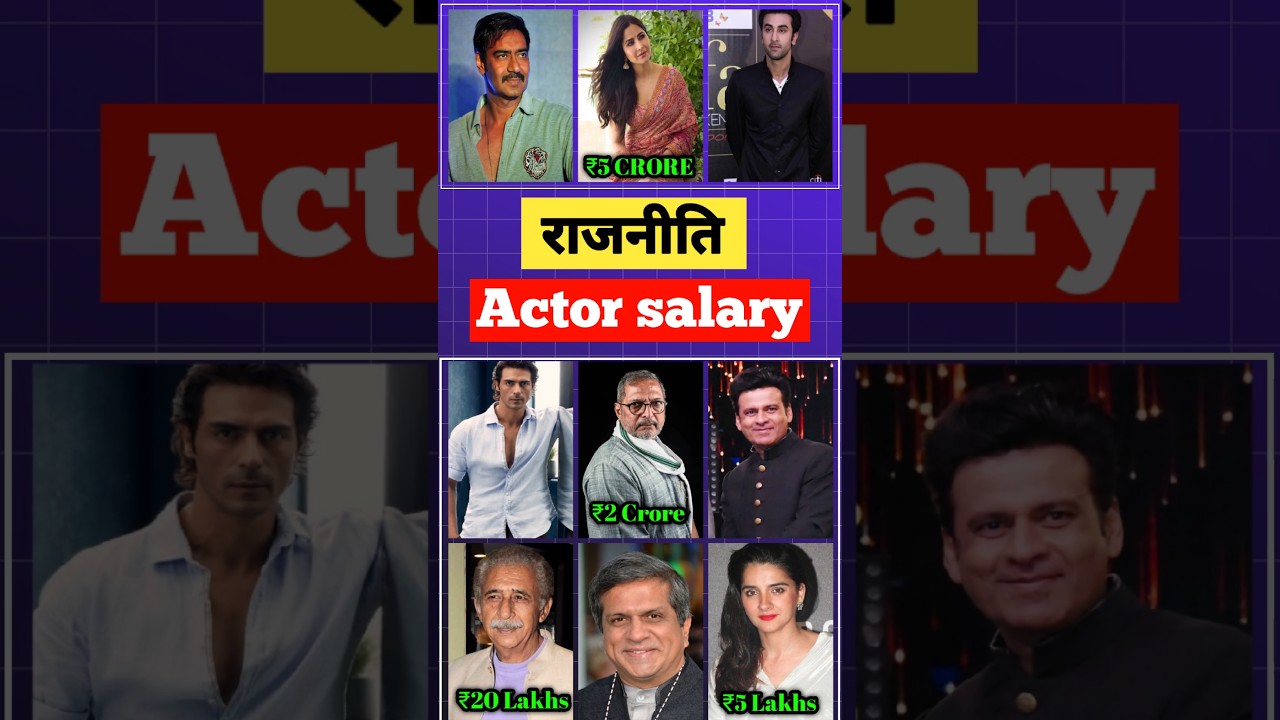 Raajneeti actor salary 