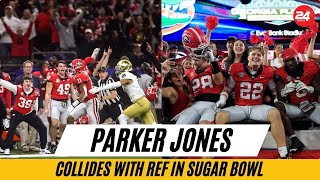 Georgia's Parker Jones Collides with Ref in Sugar Bowl, Gains Internet Infamy