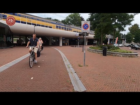 Cycling around the new station Driebergen-Zeist (NL)