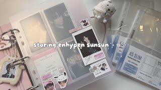 storing my enhypen sunoo + sunghoon photocard collection⋆˚꩜｡ (150+ pcs!!)