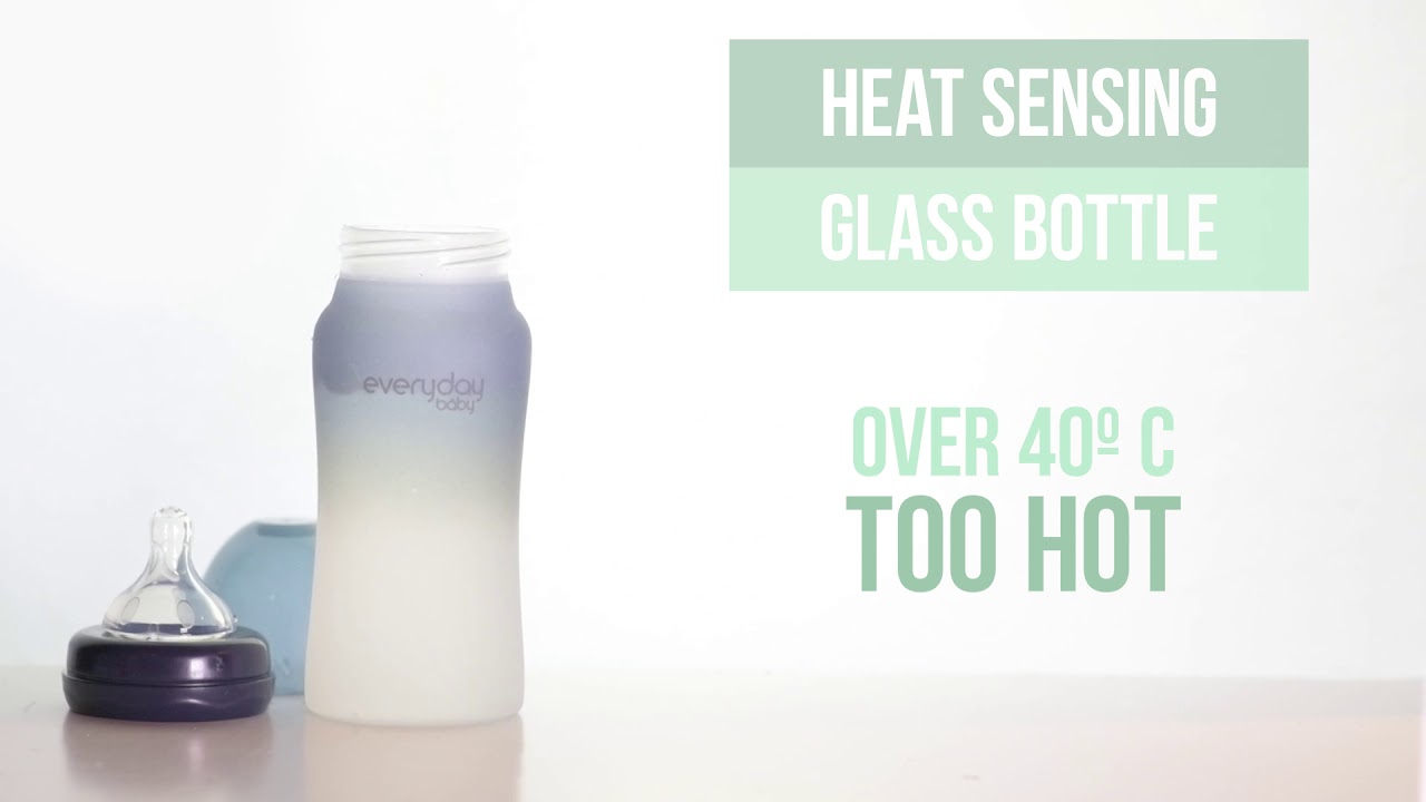 Everyday Baby Glass Baby Bottle Heat Sensing - gives you a peace of mind
