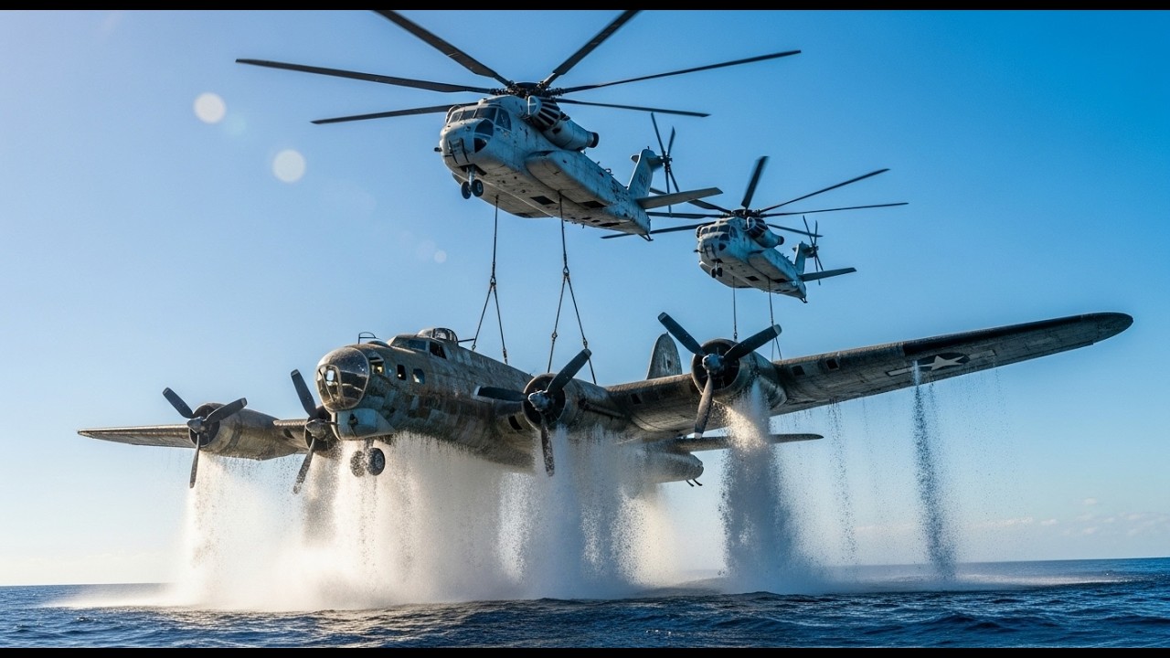 Raising a Lost WWII B-17 Bomber from 3000m Deep – Complete Restoration