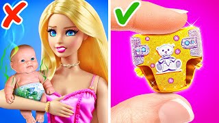 ¡AYUDA, BARBIE NECESITA PAÑALES! 😨 *Casa de Ensueño en Miniatura para una Muñeca*