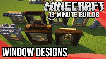 Minecraft 15-Minute Builds: Window Designs