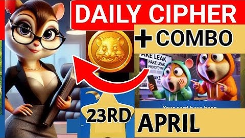 Daily combo & cipher  23 APRIL Hamster kombat update
