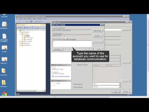 Configure the database server