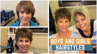 ... in this video, you will see one of the cutest short pixie haircuts
for older women. really show off your face.