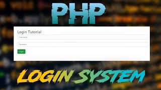 PHP Login System: How to create a PHP Login System with SESSION (MYSQL DATABASE)! #1