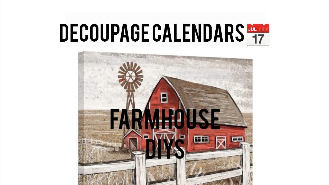 Decoupage Dollar Tree 2024 Calendars 📅 decoupage decoupagetutorial 