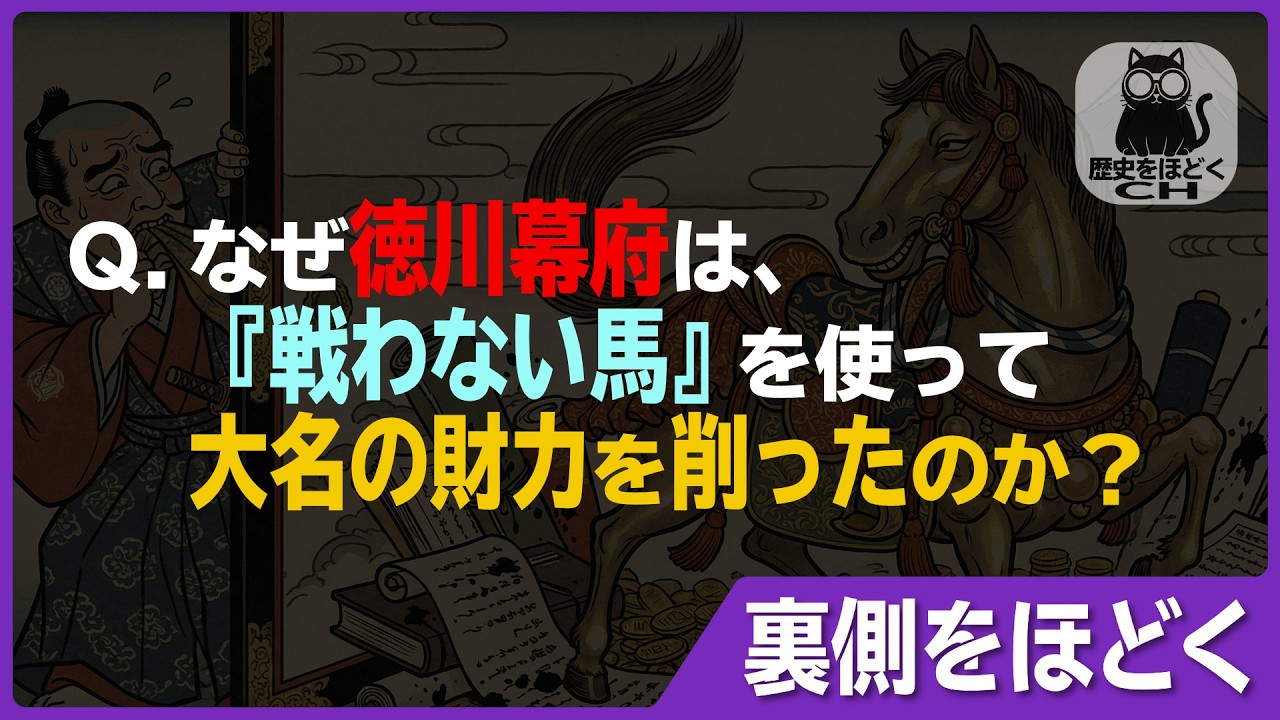 なぜ徳川将軍から贈られた「最高の名馬」は、大名への呪いだったのか？【裏側をほどく】 #江戸時代