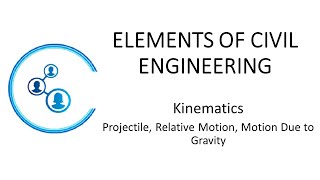 Engg | VTU | Basic Civil | Module 5 | 10  Projectile & Relative Motion