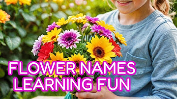 Learn Flower Names | Video For Kids In English #catrackkidstv