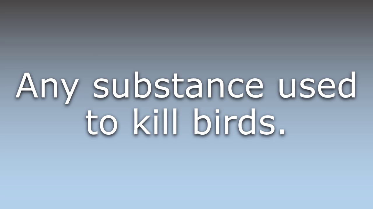 What does Avicide mean? - YouTube