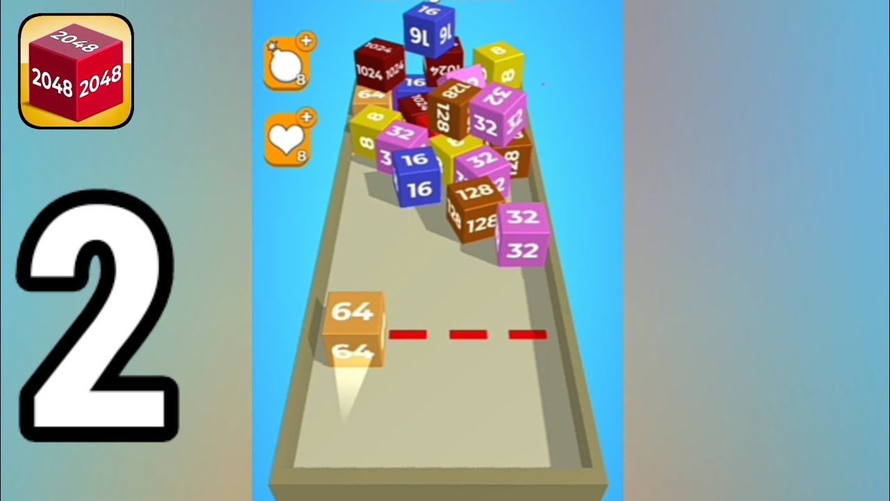 Chain Cube: 2048 3D - Gameplay Walkthrough Part 2 (Android, iOS)
