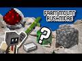 The Minecraft Farm Mount Rushmore