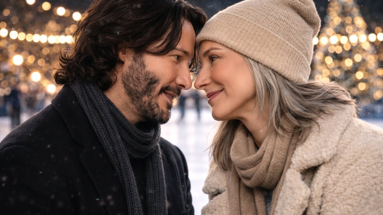 Keanu Reeves and Alexandra Grant Share a Sweet Moment During Ice-Skating Date