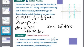 1.3 Continuity and End Behavior (precalc)