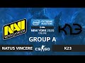 CS:GO - Natus Vincere vs. K23 [Overpass] Map 1 - IEM New York 2020 - Group A - CIS