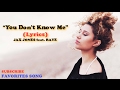 Jax Jones - You Don't Know Me Lyrics - ft Raye (Isabelle Stern Cover)