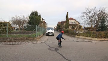 Inline Skating - 360° Mute Grab Jump Over Canal Cover
