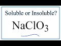 Solubility and Properties of Sodium Chlorate