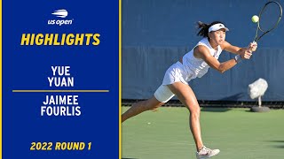 Yue Yuan vs. Jaimee Fourlis Highlights | 2022 US Open Round 1