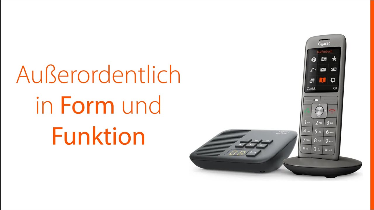 Gigaset Anrufbeantworter CL660A DECT-Telefon und flexibel YouTube - - positionieren.