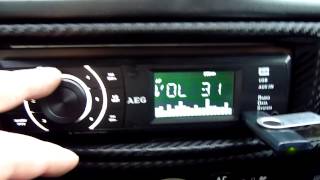 AEG AR 4027 car stereo operating