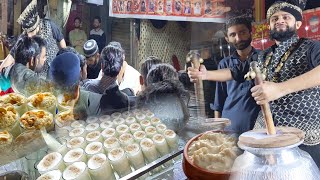 HUGE LASSI MAKING Lasi.Fastest 100+ MAWA RABDI LASSI Making at Sheikh Lassi | Pakistani Street Drink