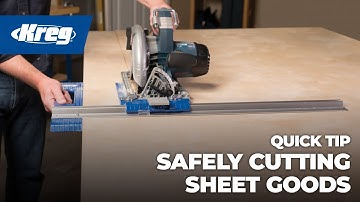 Kreg Accu-Cut™ Tip: Support Plywood for Safe, Stable Cutting