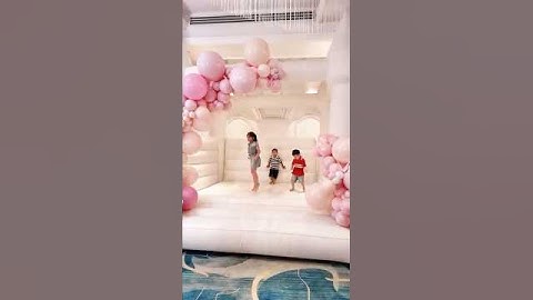 Cùng Sim xây nhà hơi cho bé nào #simparty #trangtrisinhnhat #trangtrithoinoi #trangtricuoihoi