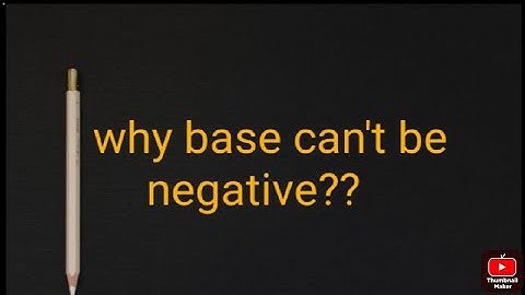 Exponential function | Why base can not be negative?