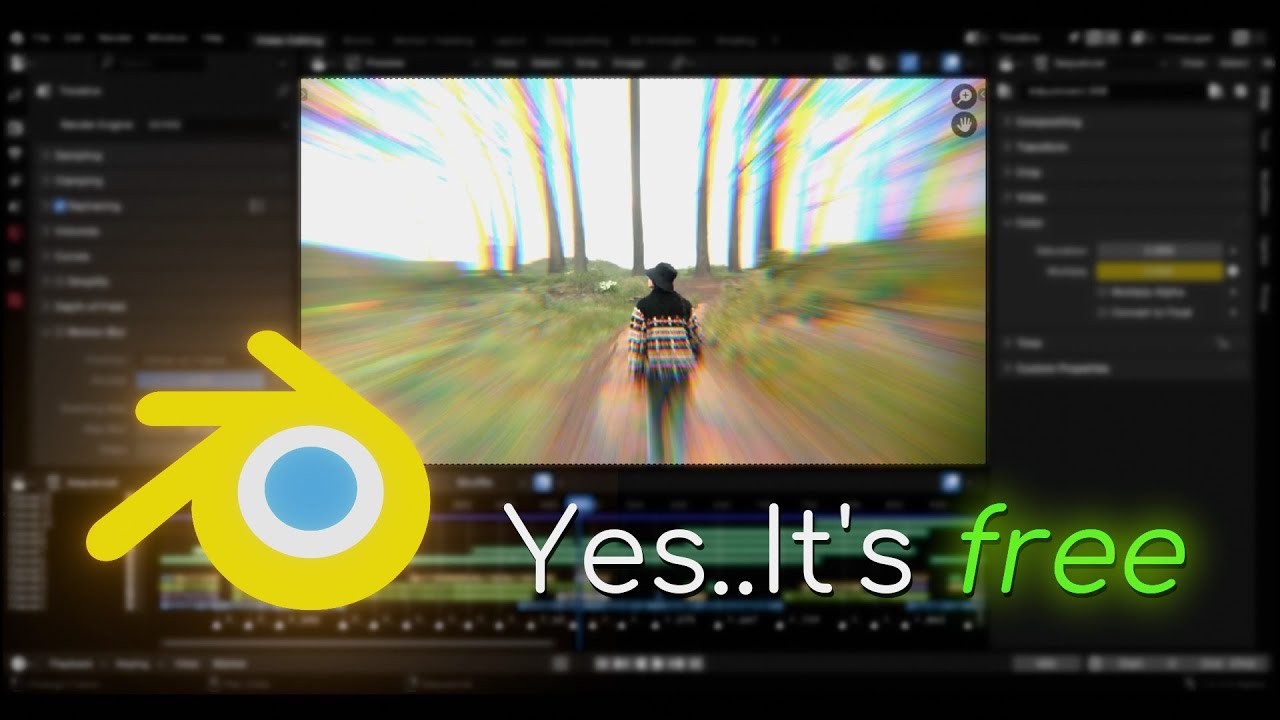 I used Blender as a Video editing software