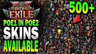 SKINS you can UNLOCK from PoE 1 in Path of Exiles 2 SKINS you can UNLOCK from PoE 1 in Path of Exiles 2