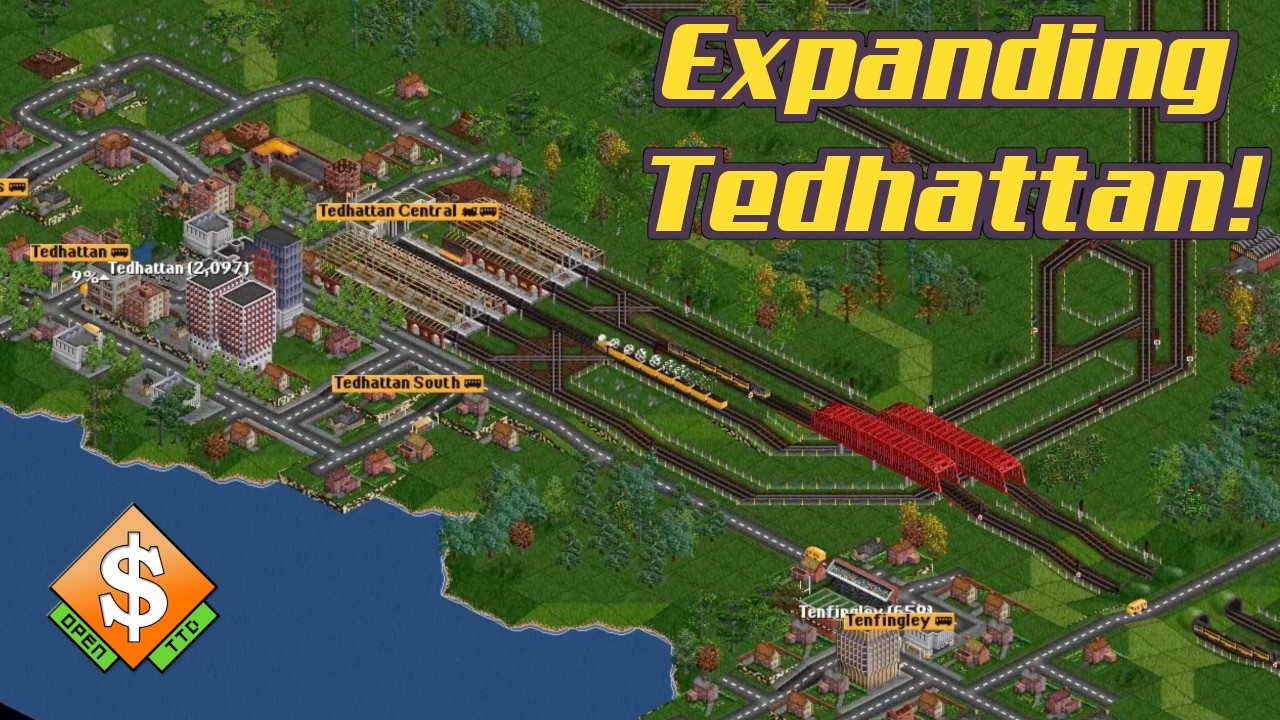 Expanding Tedhattan | OpenTTD Train & Bus Network Upgrade