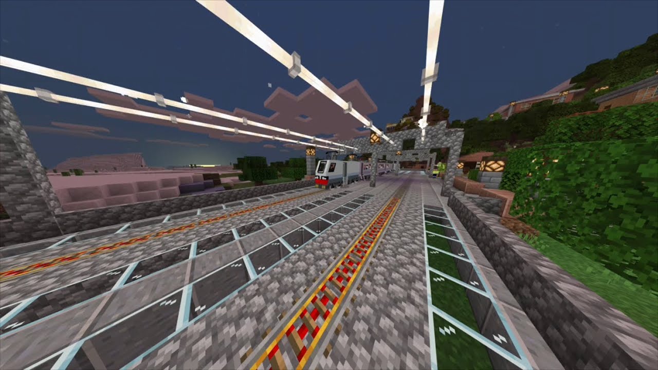 Minecraft: 30 Car Train - YouTube