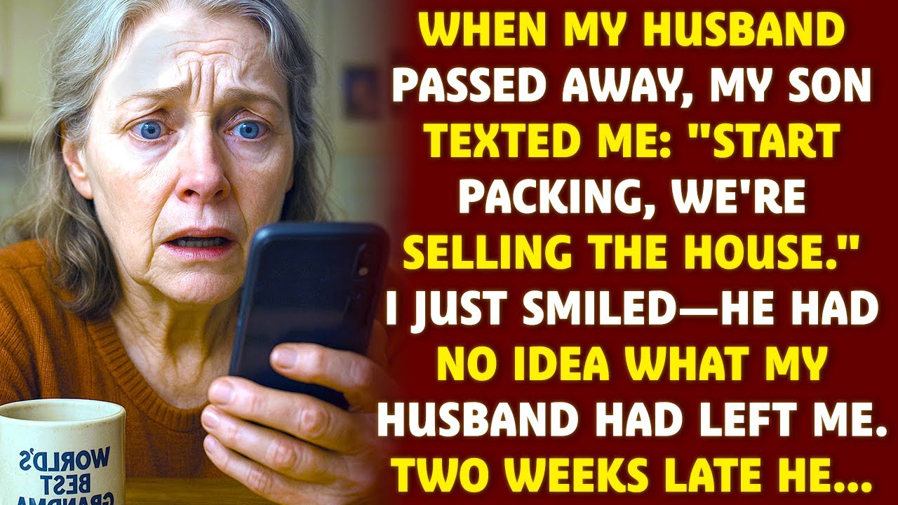 When my husband passed away, my son texted: 