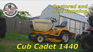 30 Year Old Cub Cadet 1440 Garden Tractor Restoration in less than 15 minutes!