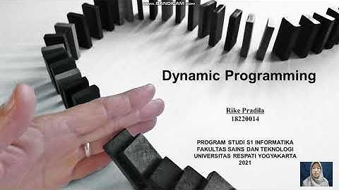 Dynamic Programming ~ Desain dan Analisis Algoritma