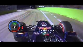 F1 2013 Sebastian Vettel Singapore On Board Pole Lap