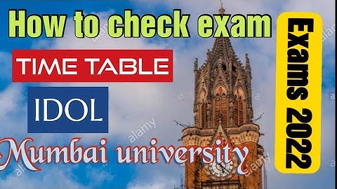 How to check exam time table I IDOL Exams time table out I online exams time table