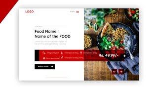 Food Menu Web Design Speed Code | Web UI