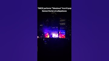 Thumbnail of TWICE performing "Takedown" from K-pop Demon Hunters at Lollapalooza #twice #kpopdemonhunters #music